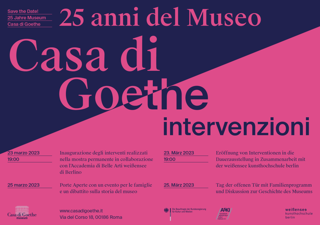25 anni Casa di Goethe - Intervenzioni